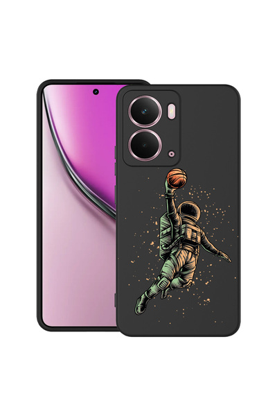 bestcase Carcasă ultra subțire TPU pentru Realme P3, model baschet astronaut,...