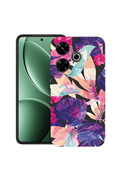 bestcase Carcasă ultra subțire TPU pentru Xiaomi Redmi 13x, flori tropicale, ...