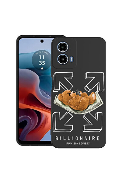 bestcase Carcasă ultra subțire din TPU pentru Motorola Moto G45, Ursul Billio...