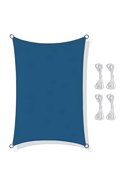 Other Copertină parasolar dreptunghiulară albastră impermeabilă 3x2m UVblok