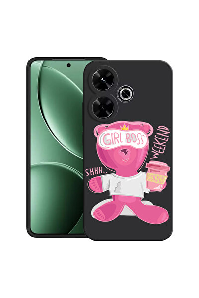 bestcase Carcasă ultra subțire TPU pentru Xiaomi Redmi 13x, Teddy Bear - Gril Boss, 2052011 B 1569