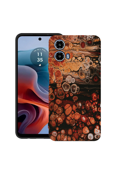 bestcase Carcasă ultra subțire din TPU pentru Motorola Moto G45, model lemn, 2052022 B 895