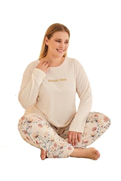 bipamuk Bellissima Notte Seasonal Plus Size Women's Pajama Set Soft Textured 3Xl/5Xl