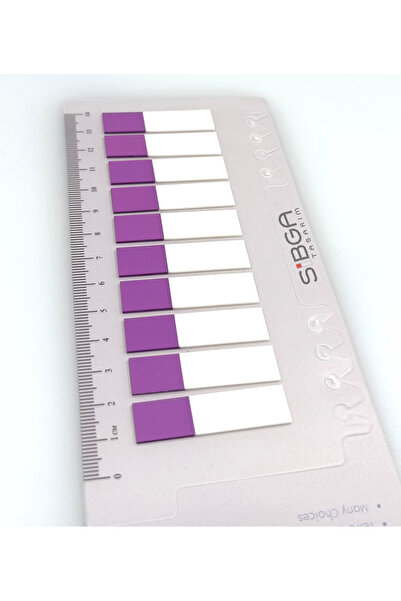 sibga tasarım Transparent Purple Half Postit Post-It Post It. Book Mark Bookmark Post-It Sticker 200 Sheets