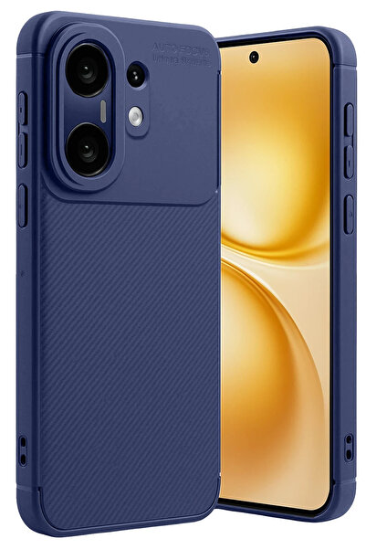 Nezih Case Vivo X200 FE Uyumlu Kamera Korumalı (Karbon Tasarım) Koruyucu Lüx ...