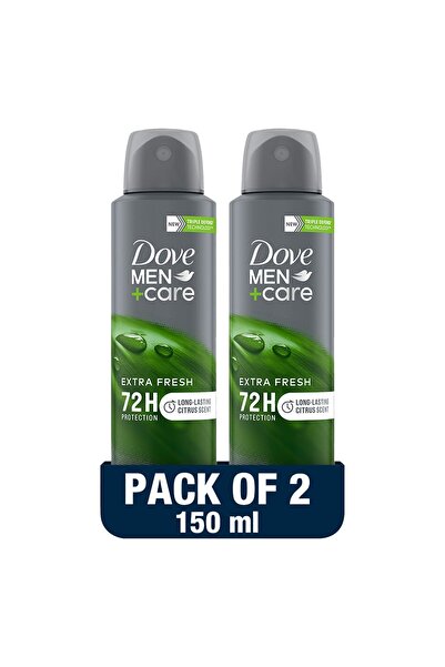 Dove بخاخ مزيل العرق للجسم من مين+كير إكسترا فريش، 2 × 150 مل