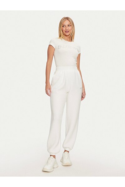 Guess Cecilia Women's Cream Active Scuba Sweatpants V4Bb13K7Uw2-G6K5