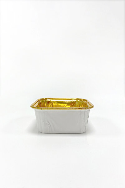 kidspartim Muffin Cake Capsule White-Gold 25 Pieces