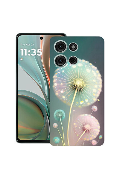 bestcase Carcasă ultra subțire din TPU pentru Motorola Edge 50, păpădie verde...