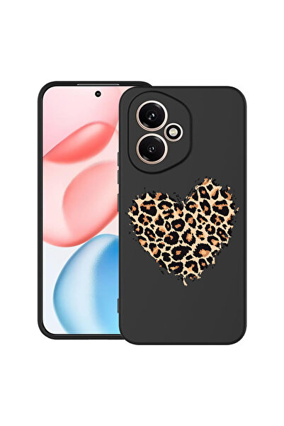 bestcase Carcasă ultra subțire TPU pentru Honor 400, model inimă de leopard, ...