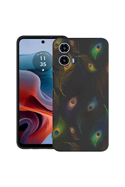 bestcase Carcasă ultra subțire TPU pentru Motorola Moto G45, model floare, 20...