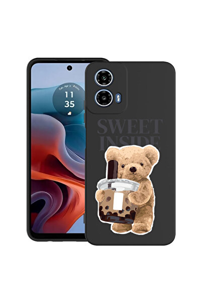 bestcase Carcasă ultra subțire TPU pentru Motorola Moto G45, model ursuleț de...