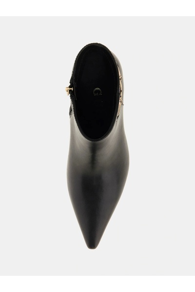 Guess Paislie Kadın Siyah Deri Bot FLFPAILEA10-BLACK