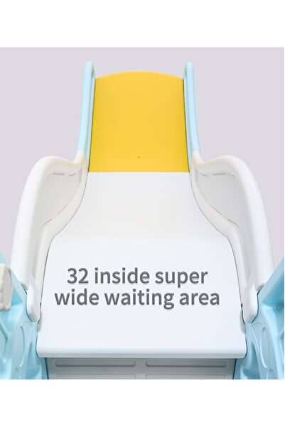 Nichiduta Garden Astronaut Blue indoor/outdoor slide with rounded edges, wide steps, safety