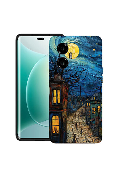 bestcase Θήκη TPU εξαιρετικά λεπτή για Honor 300, Van Gogh City Life, 2052017...