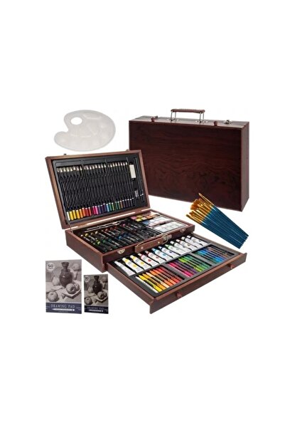 KESNUP Complete suitcase drawing and painting set, 129 pieces, Multicolor