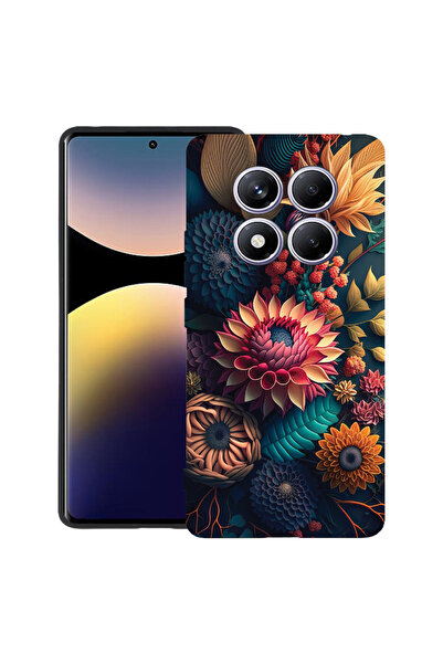 bestcase Carcasă ultra subțire TPU pentru Xiaomi Redmi Note 15 5G, flori colo...