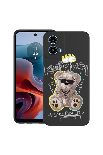 bestcase Carcasă ultra subțire TPU pentru Motorola Moto G45, Teddy Bear Keep ...