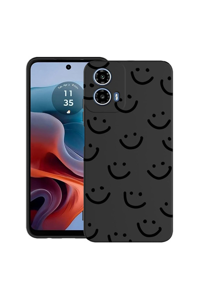 bestcase Carcasă ultra subțire TPU pentru Motorola Moto G45, Smiley, 2052022 ...