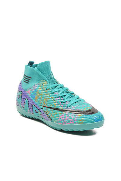 LALİGA Turquoise-Purple Socks Men's Astroturf Field Shoes Air 565 m