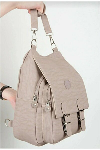 Zealous Γυναικείο μπεζ ύφασμα Kipling Γυναικείο σακίδιο ώμου και πλάτης