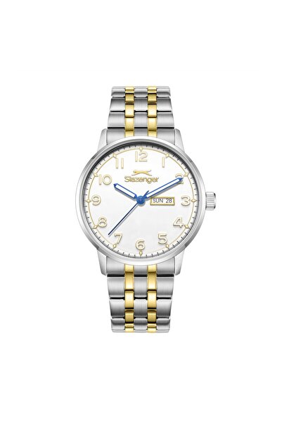 Slazenger Sl.09.2560.2.06 Steel Cord Steel Case 10 Atm Water Resistant Metall...