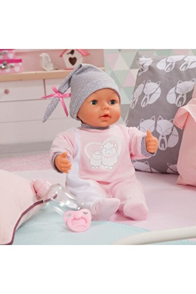 Bayer Interactive Baby Doll with Velvet Outfit and Feeding Accessories Piccolina 38 cm