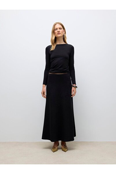 Vero Moda Rock AWTAMMIE Hohe Taille Langer Rock