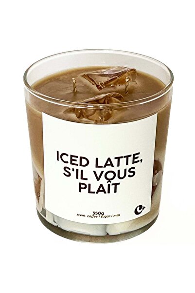 Candles with a mood Lumânare parfumată cu ceară de soia Iced Latte - ICED LATTE PLEASE