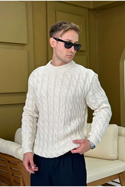 serline Béžový pletený svetr