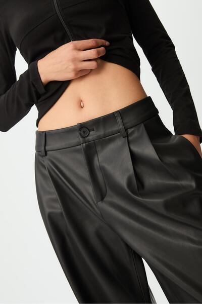 Stradivarius Suni deri pensli pantolon