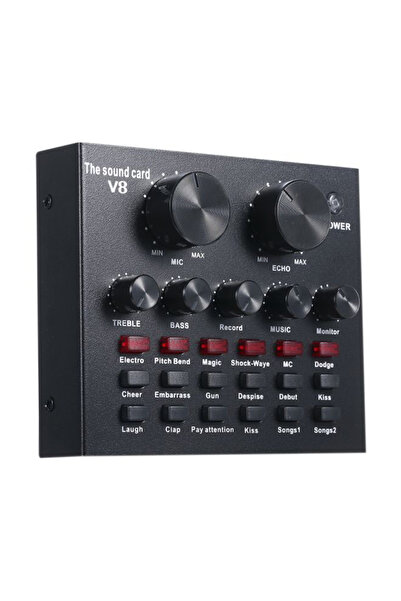 HALAMODO Intelligent Volume Adjustable Audio Mixer Sound Card