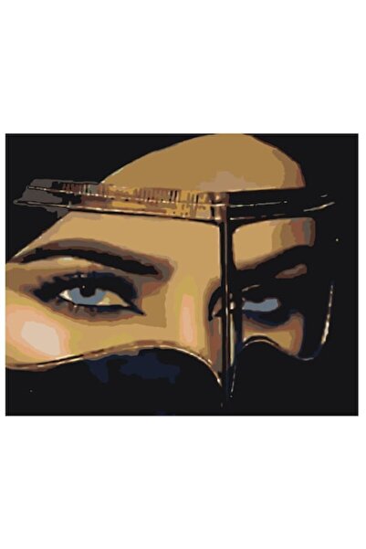 Painting by numbers Set pictura pe numere Ochi irezistibili, panza bumbac pe ...