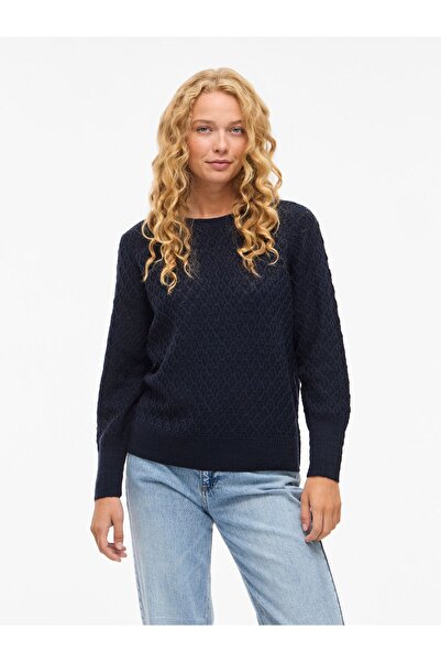 VILA Strickpullover VIKILLIE Rundhals