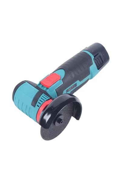 hoffmans Mini Flex Portable with 2 Powerful Batteries - 12V / 2 Discs 76MM, Battery-Powered Angle Grinder