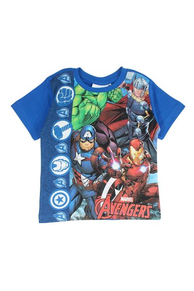 AVENGERS Children's short-sleeved pajamas, 100% cotton, multicolor, Team,