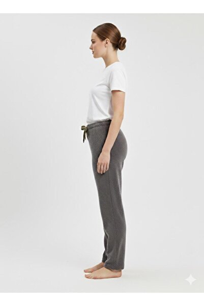 FAMES PİJAMA Winter Plush Women's Pajama Bottoms