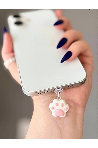 MİRAZ TASARIM PATİ İPHONE ŞARJ GİRİŞİ KORUMA / ŞARJ GİRİŞ KORUYUCU /TOZLUK Y2...