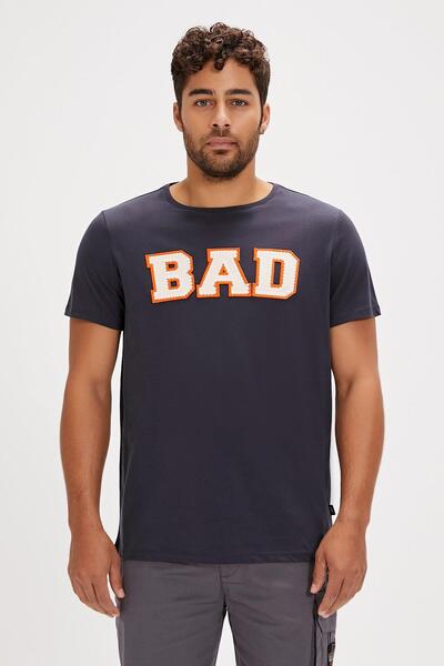 Bad Bear Felt 24.01.07.036A Anthracite Men's T-Shirt