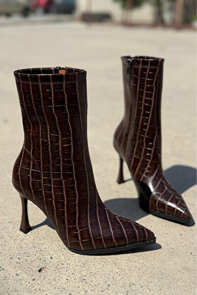 yezy shoes Λεπτές ψηλοτάκουνες μπότες με φερμουάρ Άνετες γυναικείες ματ δερμάτινες μπότες