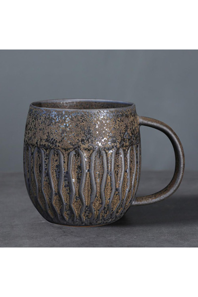 INVEIN 500ml Ceramic Coffee Mug - Coffee Mug with Bright Design and Colors