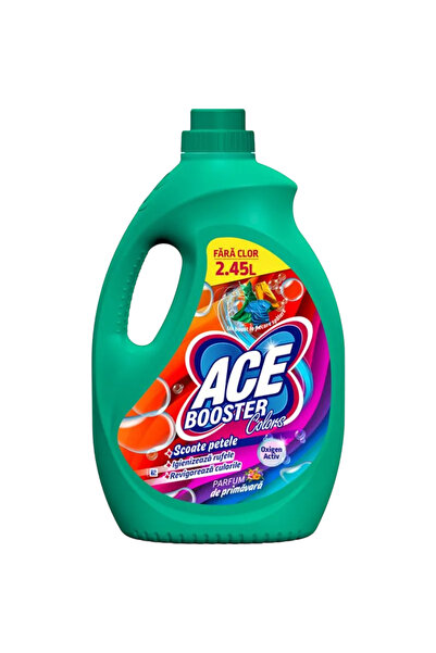 ACE BOOSTER COLORS STAIN REMOVAL SOLUTION, CHLORINE-FREE, SPRING SCENT, 2.45 L