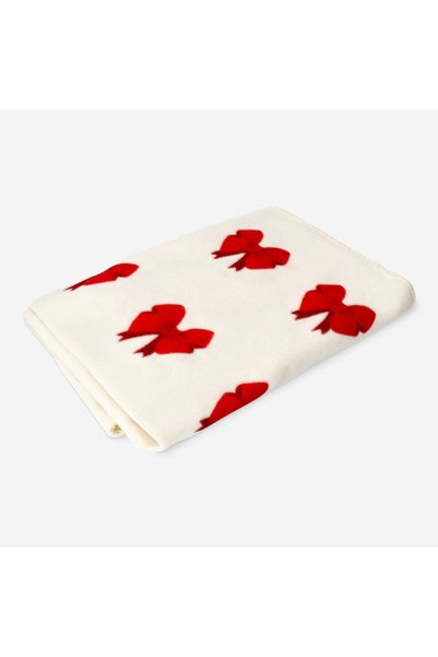 Flying Tiger Copenhagen Bow Patterned Fleece Blanket