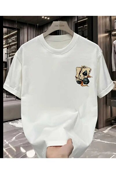 ORVIO Group Men's Playing Card Printed T-Shirt