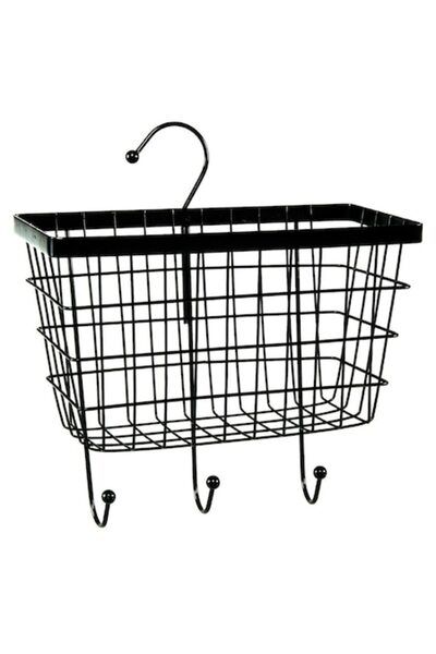 SHOPIENS Suport metalic de organizare Shopiens®, suspendabil, negru, cu 3 câr...