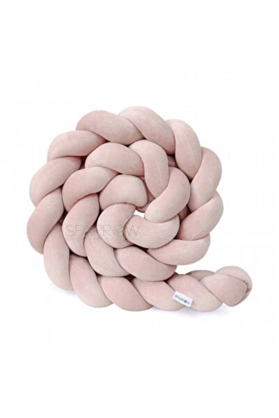 Sparrow Protectie impletita pentru patut copii, din bumbac catifelat, Sparrow...