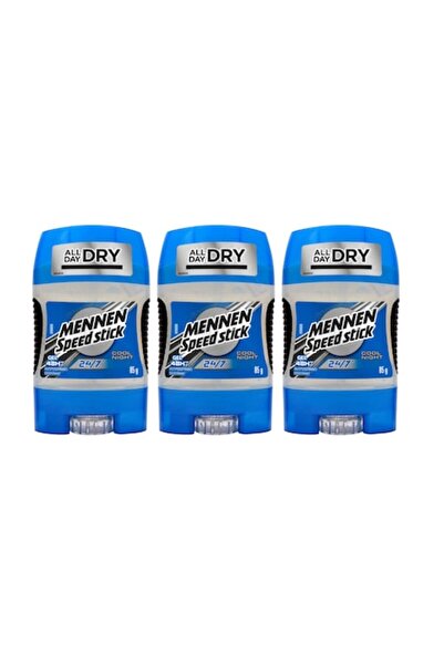 MENNEN SPEED STICK Set 3 x Deodorant 85ml, Cool Night, All Day Dry, Intense Fresh Fragrance