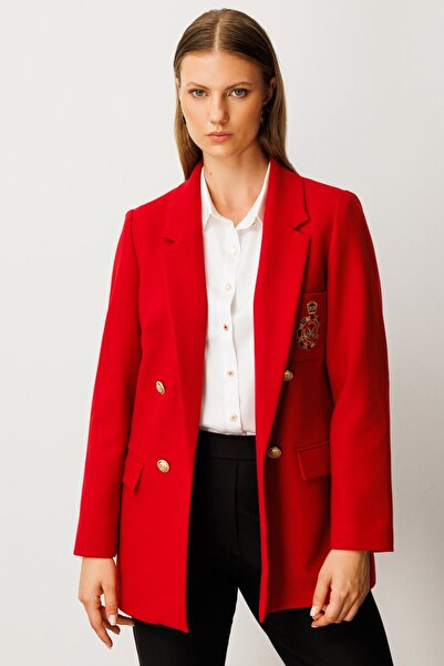 Ekol Cebi Armalı Büyük Beden Ceket