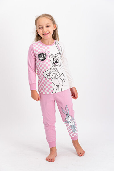 BUGS BUNNY Σετ πιτζάμες για κορίτσια με άδεια Cream Melange
