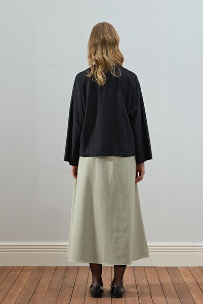 Ceylan Otantik Black Embroidered Bodysuit